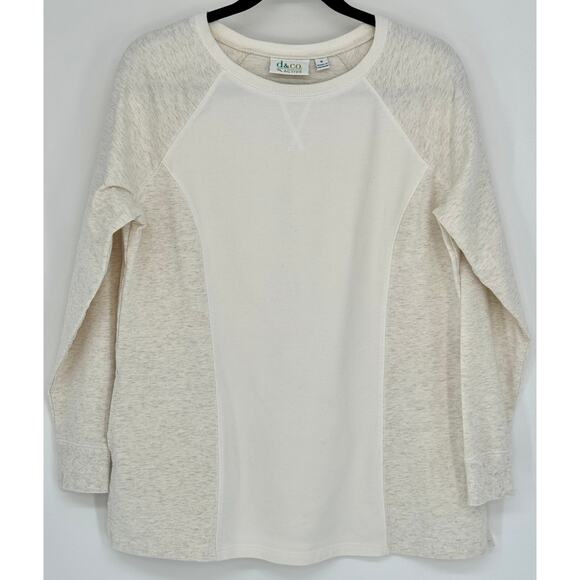 D & Co Active Pullover Crewneck Sweatshirt with pockets Size M - Picture 1 of 5